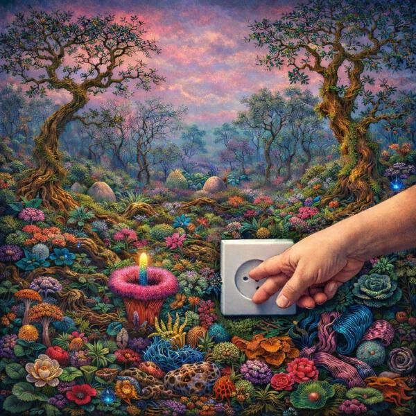 два пальца в розетку, Крест - альтернативный нуар